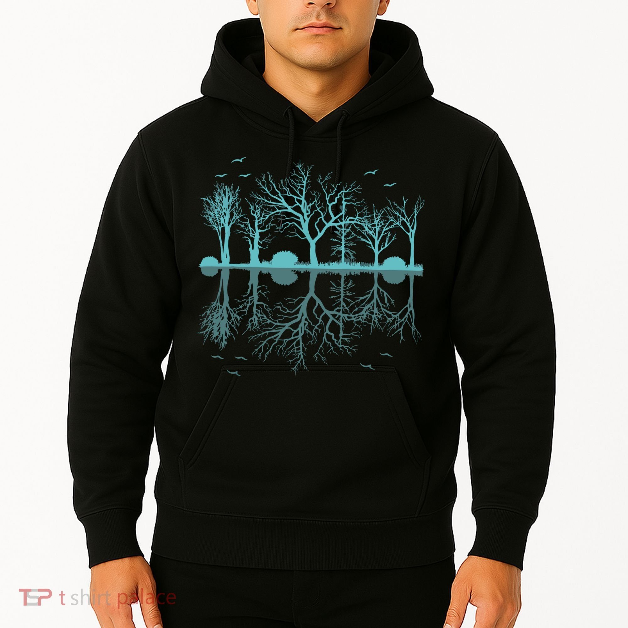 Forest Trees Birds Nature Lovers Wildlife Camping Hoodie