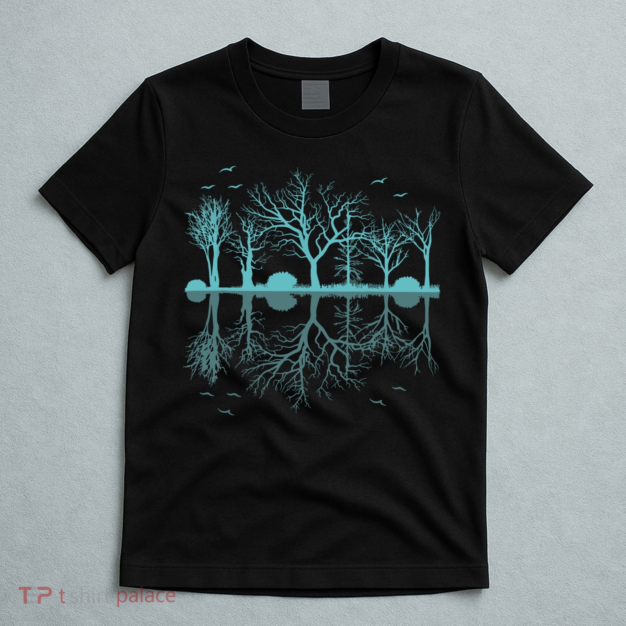 Forest Trees Birds Nature Lovers Wildlife Camping T-Shirt