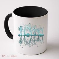Forest Trees Birds Nature Lovers Wildlife Camping Coffee Mug thumb 0