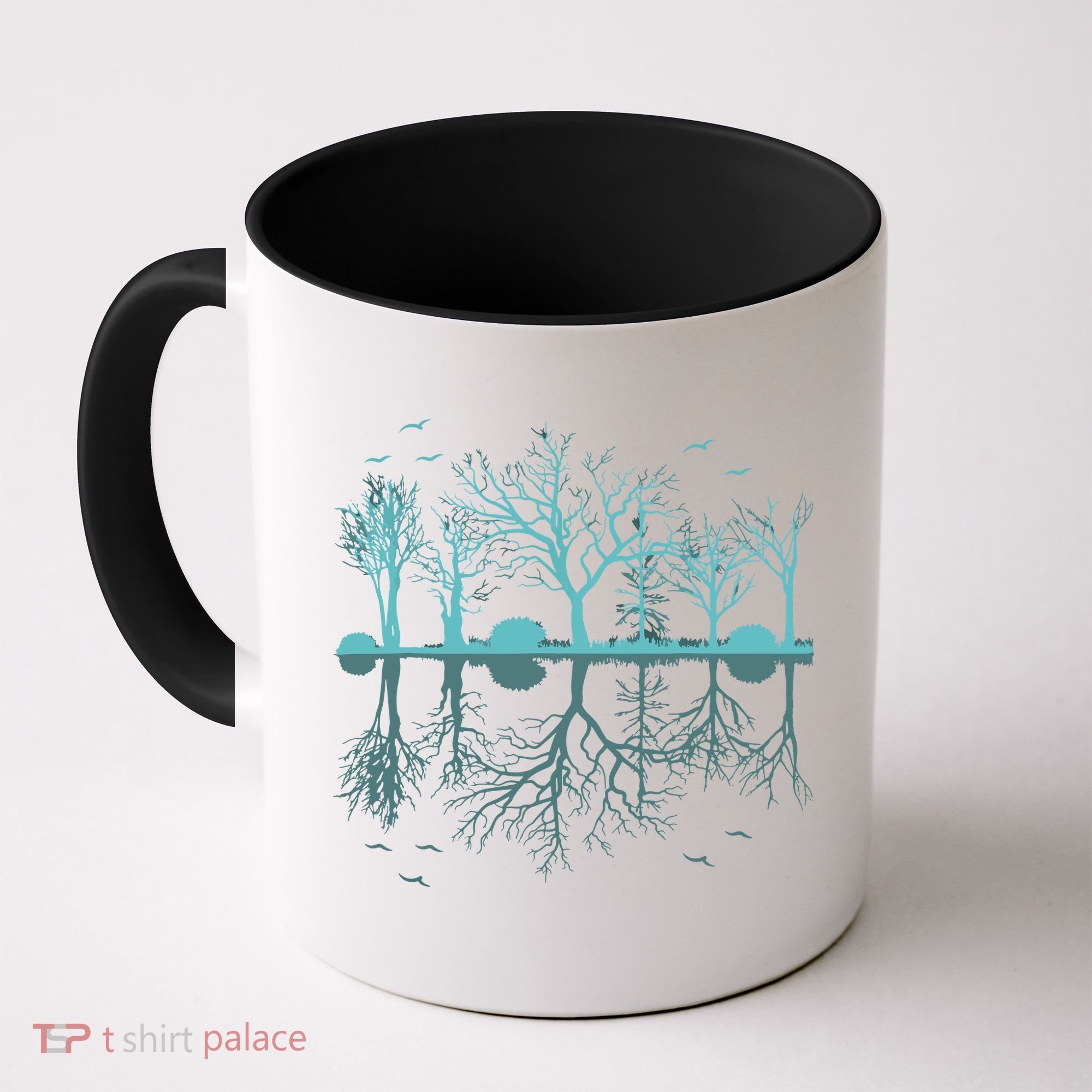 Forest Trees Birds Nature Lovers Wildlife Camping Coffee Mug