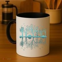 Forest Trees Birds Nature Lovers Wildlife Camping Coffee Mug thumb 4