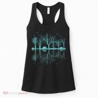 Forest Trees Birds Nature Lovers Wildlife Camping Women's Tank Top thumb 0