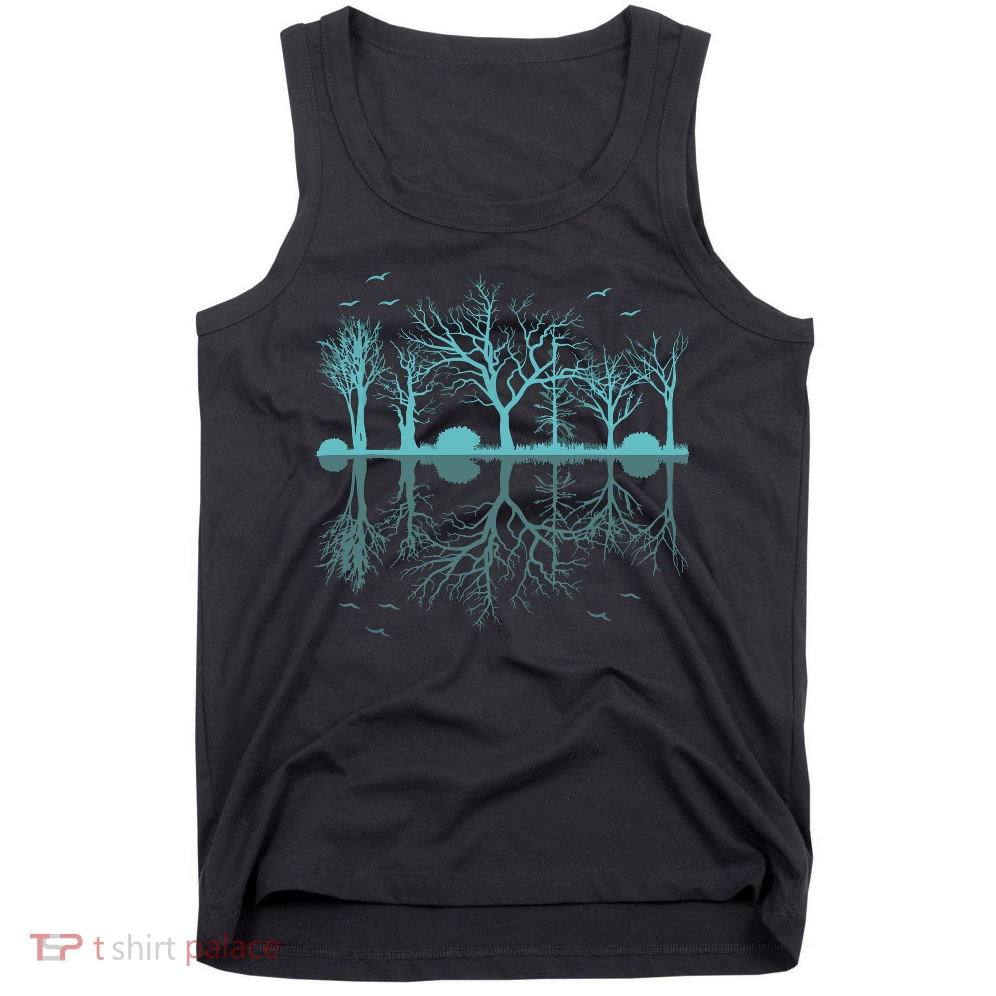 Forest Trees Birds Nature Lovers Wildlife Camping Tank Top