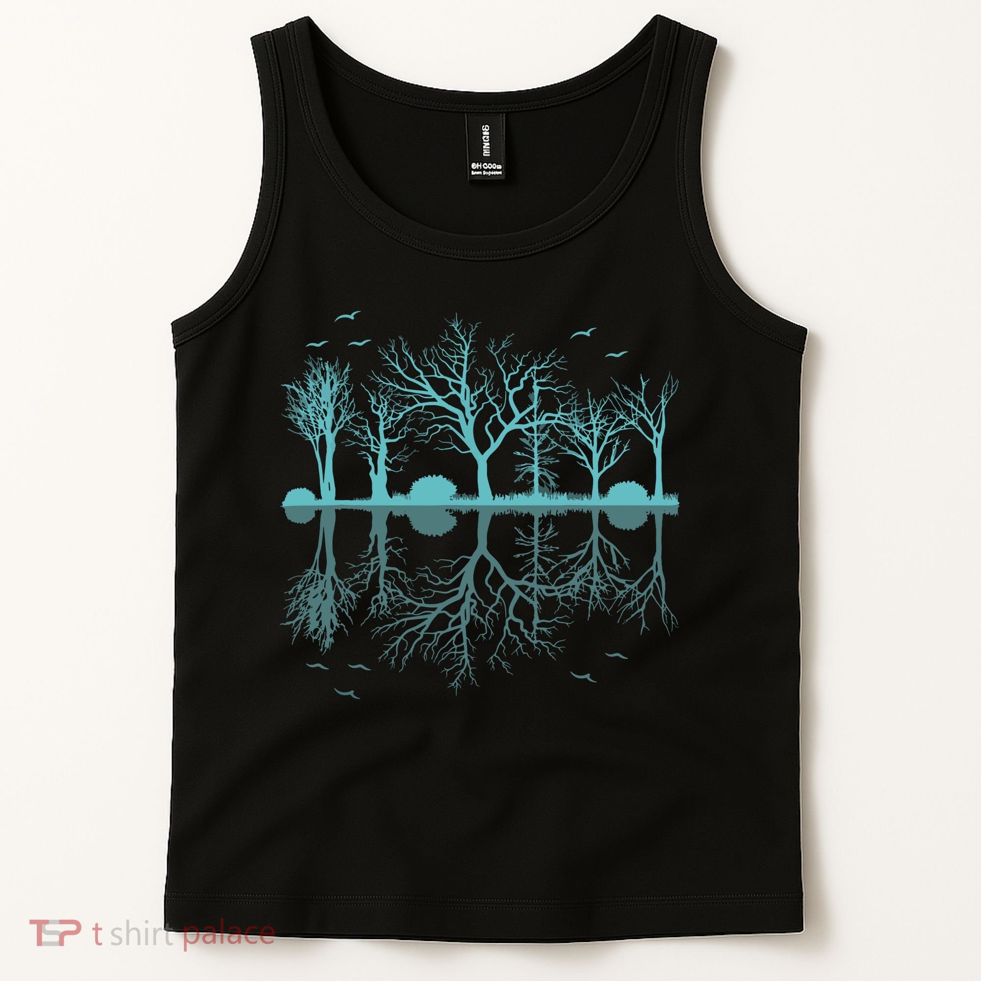 Forest Trees Birds Nature Lovers Wildlife Camping Tank Top