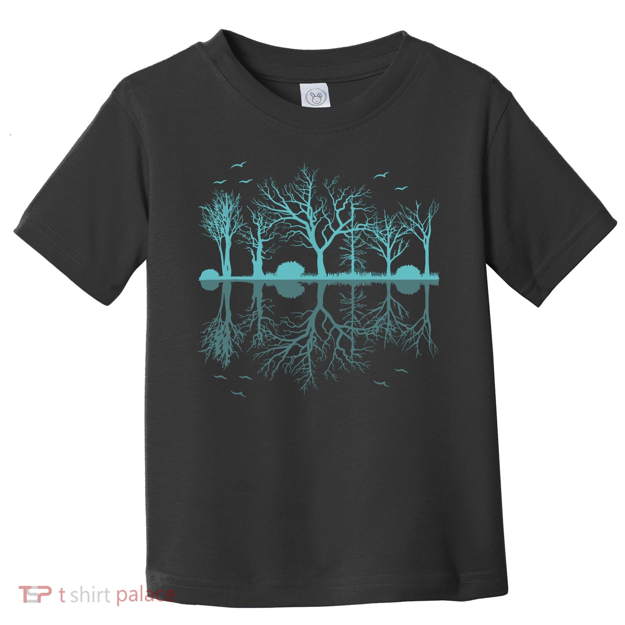Forest Trees Birds Nature Lovers Wildlife Camping Toddler T-Shirt