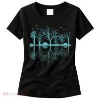 Forest Trees Birds Nature Lovers Wildlife Camping Women's T-Shirt thumb 0