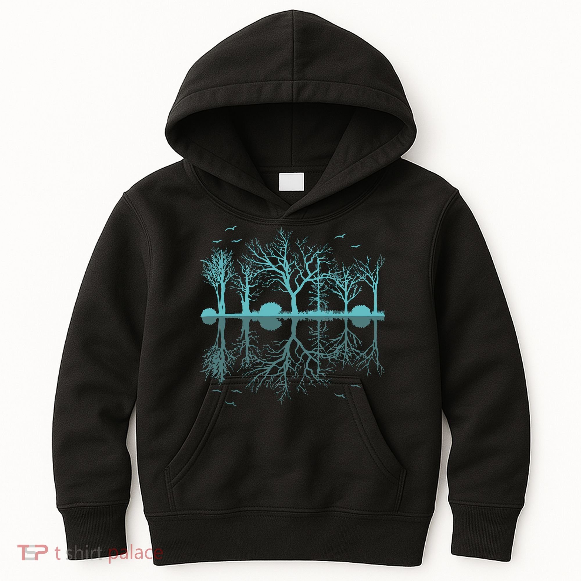 Forest Trees Birds Nature Lovers Wildlife Camping Kids Hoodie