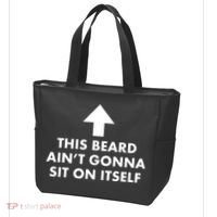 Funny This Beard Ain't Gonna Sit On Itself Gift Tote Bag thumb 3