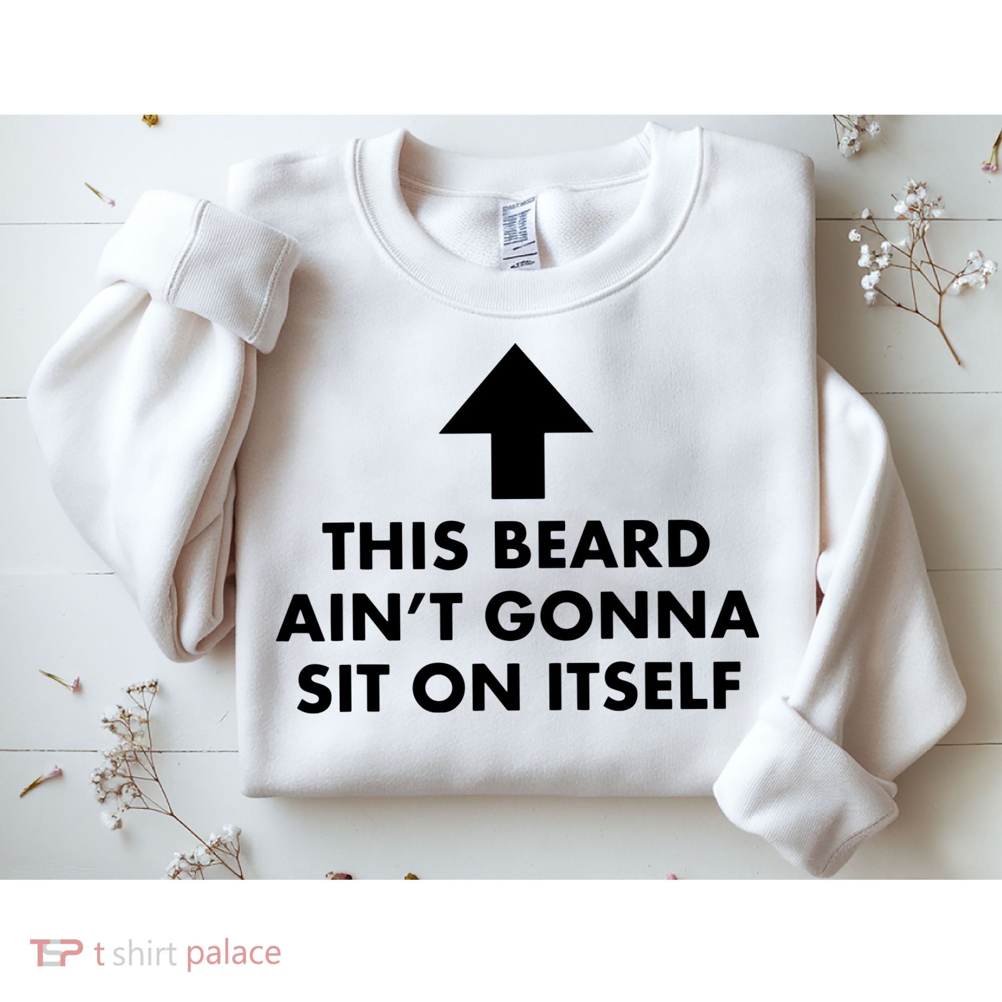 Funny This Beard Ain't Gonna Sit On Itself Gift Sweatshirt