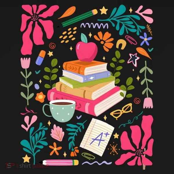 Floral Teacher Back To School Fall Women's T-Shirt