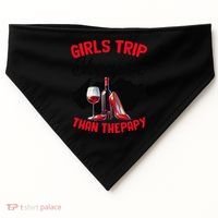 Funny Trip Bachelorette Wine Party Weekend Squad USA-Made Doggie Bandana thumb 0