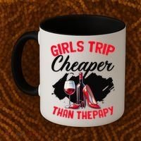Funny Trip Bachelorette Wine Party Weekend Squad Coffee Mug thumb 2