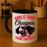 Funny Trip Bachelorette Wine Party Weekend Squad Coffee Mug thumb 4