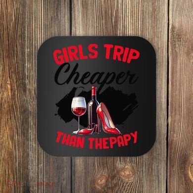 Funny Trip Bachelorette Wine Party Weekend Squad Coaster