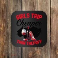 Funny Trip Bachelorette Wine Party Weekend Squad Coaster thumb 0