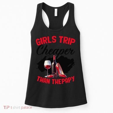 Funny Trip Bachelorette Wine Party Weekend Squad Women's Tank Top