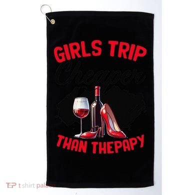 Funny Trip Bachelorette Wine Party Weekend Squad Golf Towel