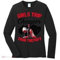 Funny Trip Bachelorette Wine Party Weekend Squad Women's Long Sleeve Shirt thumb 0