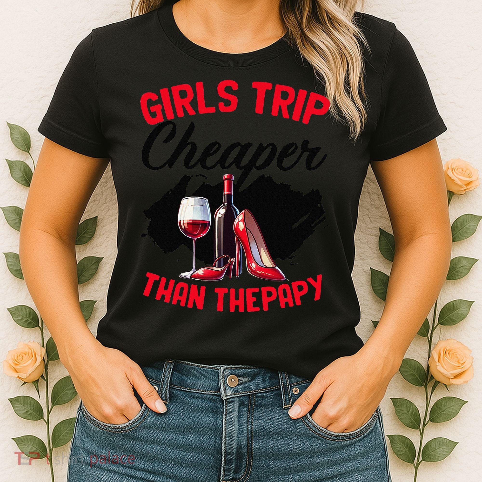 Funny Trip Bachelorette Wine Party Weekend Squad Women's T-Shirt