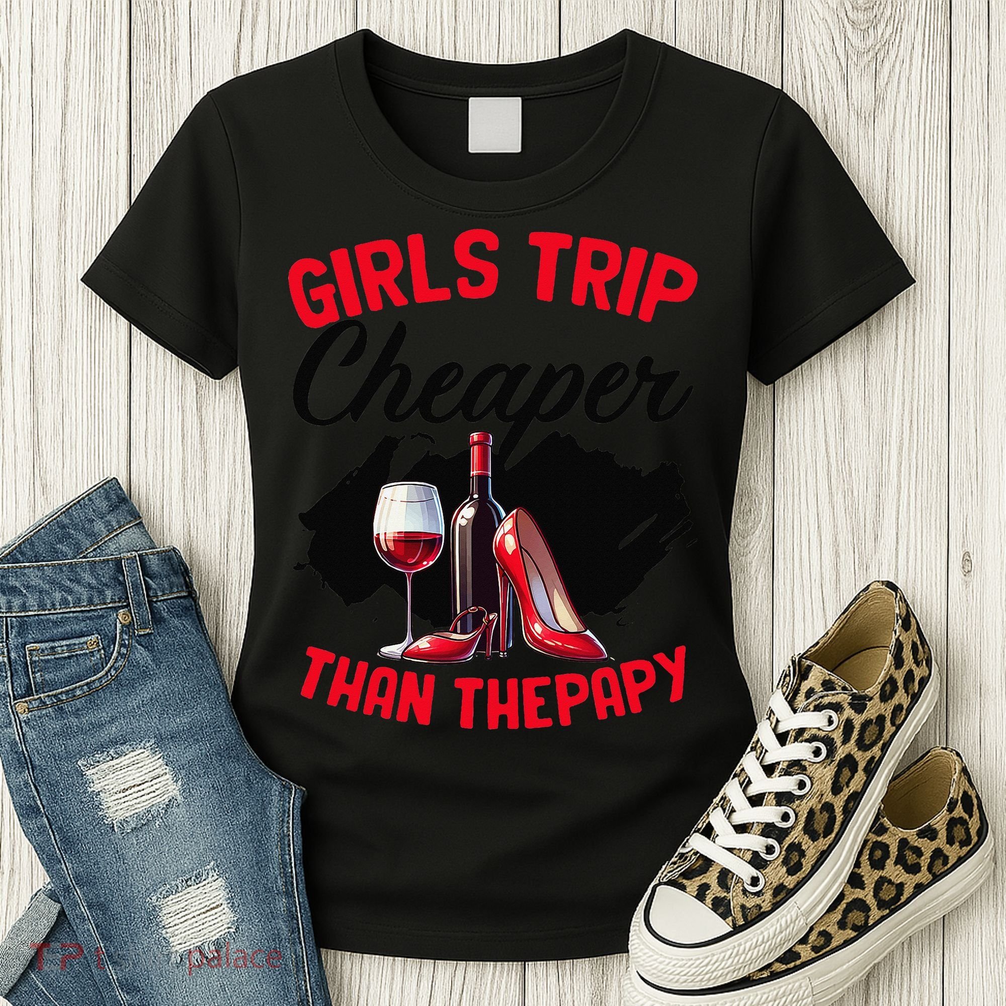 Funny Trip Bachelorette Wine Party Weekend Squad Women's T-Shirt
