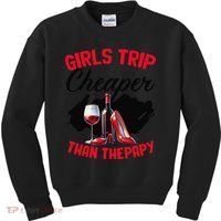 Funny Trip Bachelorette Wine Party Weekend Squad Kids Sweatshirt thumb 0