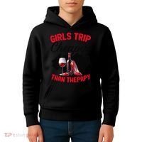 Funny Trip Bachelorette Wine Party Weekend Squad Kids Hoodie thumb 4