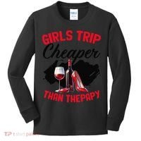 Funny Trip Bachelorette Wine Party Weekend Squad Kids Long Sleeve Shirt thumb 0