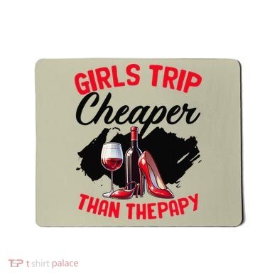 Funny Trip Bachelorette Wine Party Weekend Squad Mousepad