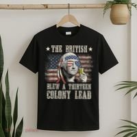 Funny The British Blew A 13 Colony Lead 4th Of July Us Flag T-Shirt thumb 2