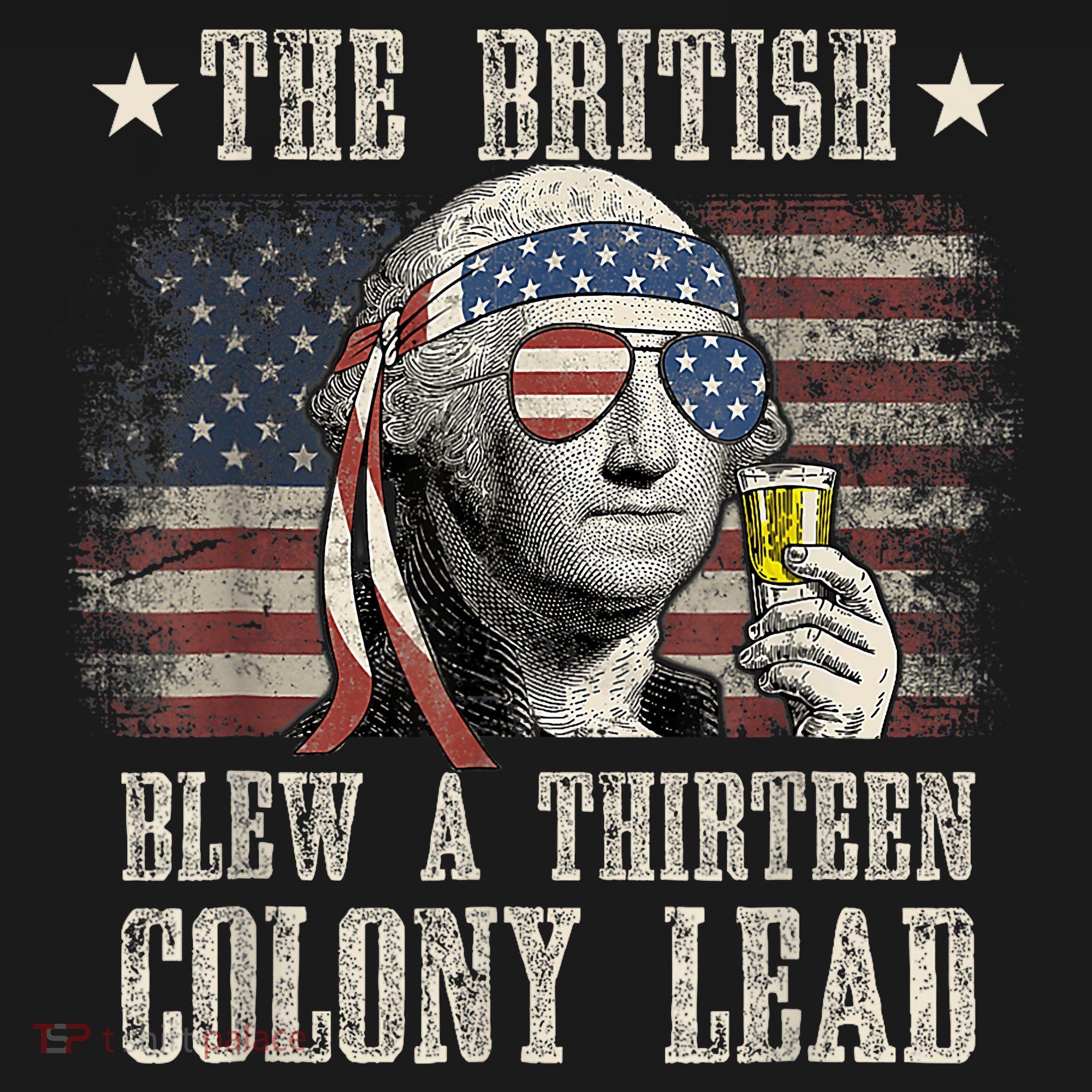Funny The British Blew A 13 Colony Lead 4th Of July Us Flag Women's Hoodie
