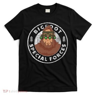 Funny Tactical Bigfoot Special Forces Hide And Seek Champion T-Shirt
