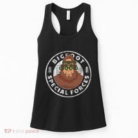 Funny Tactical Bigfoot Special Forces Hide And Seek Champion Women's Tank Top thumb 0