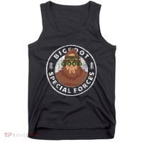 Funny Tactical Bigfoot Special Forces Hide And Seek Champion Tank Top thumb 0