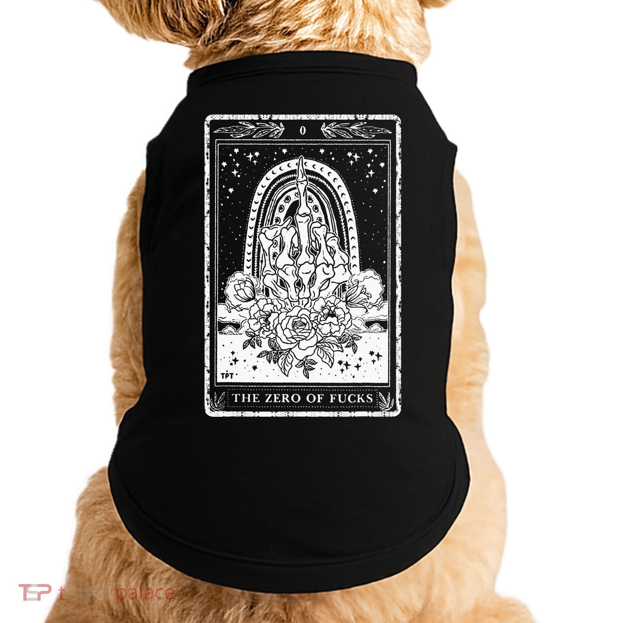 Funny Tarot Card Zero Of Fucks Occult Tarot Reader Reading Doggie Tank
