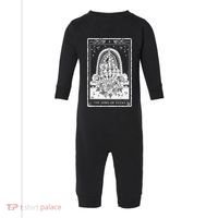 Funny Tarot Card Zero Of Fucks Occult Tarot Reader Reading Infant Fleece One Piece thumb 0