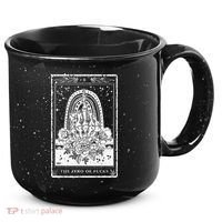 Funny Tarot Card Zero Of Fucks Occult Tarot Reader Reading 15oz Campfire Ceramic Mug thumb 0