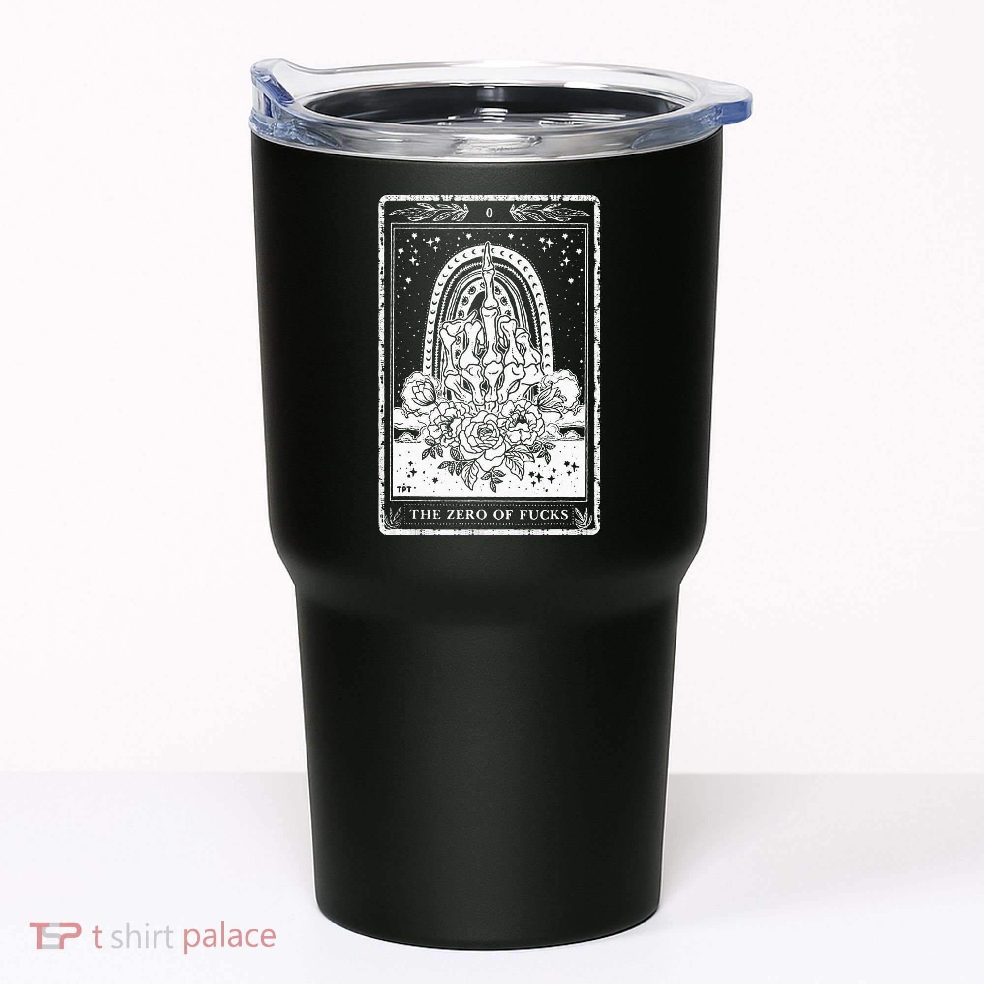 Funny Tarot Card Zero Of Fucks Occult Tarot Reader Reading Tumbler