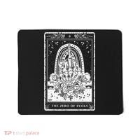 Funny Tarot Card Zero Of Fucks Occult Tarot Reader Reading Mousepad thumb 0