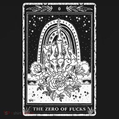 Funny Tarot Card Zero Of Fucks Occult Tarot Reader Reading Tall Sweatshirt