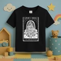 Funny Tarot Card Zero Of Fucks Occult Tarot Reader Reading Toddler T-Shirt thumb 3