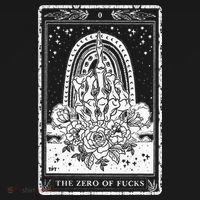 Funny Tarot Card Zero Of Fucks Occult Tarot Reader Reading Kids Sweatshirt thumb 2