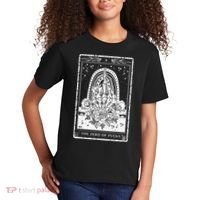 Funny Tarot Card Zero Of Fucks Occult Tarot Reader Reading Kids T-Shirt thumb 2