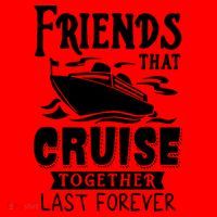 Friends That Cruise Together Last Forever Santa Hat thumb 1