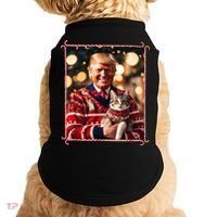 Funny Trump Christmas Sweater For Cat Lovers Doggie Tank thumb 0