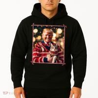 Funny Trump Christmas Sweater For Cat Lovers Hoodie thumb 2