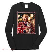 Funny Trump Christmas Sweater For Cat Lovers Long Sleeve Shirt thumb 0