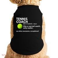 Funny Tennis Coach Definition Coaching Gift Doggie Tank thumb 0