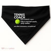 Funny Tennis Coach Definition Coaching Gift USA-Made Doggie Bandana thumb 0