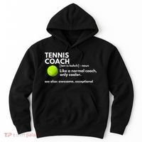 Funny Tennis Coach Definition Coaching Gift Hoodie thumb 0