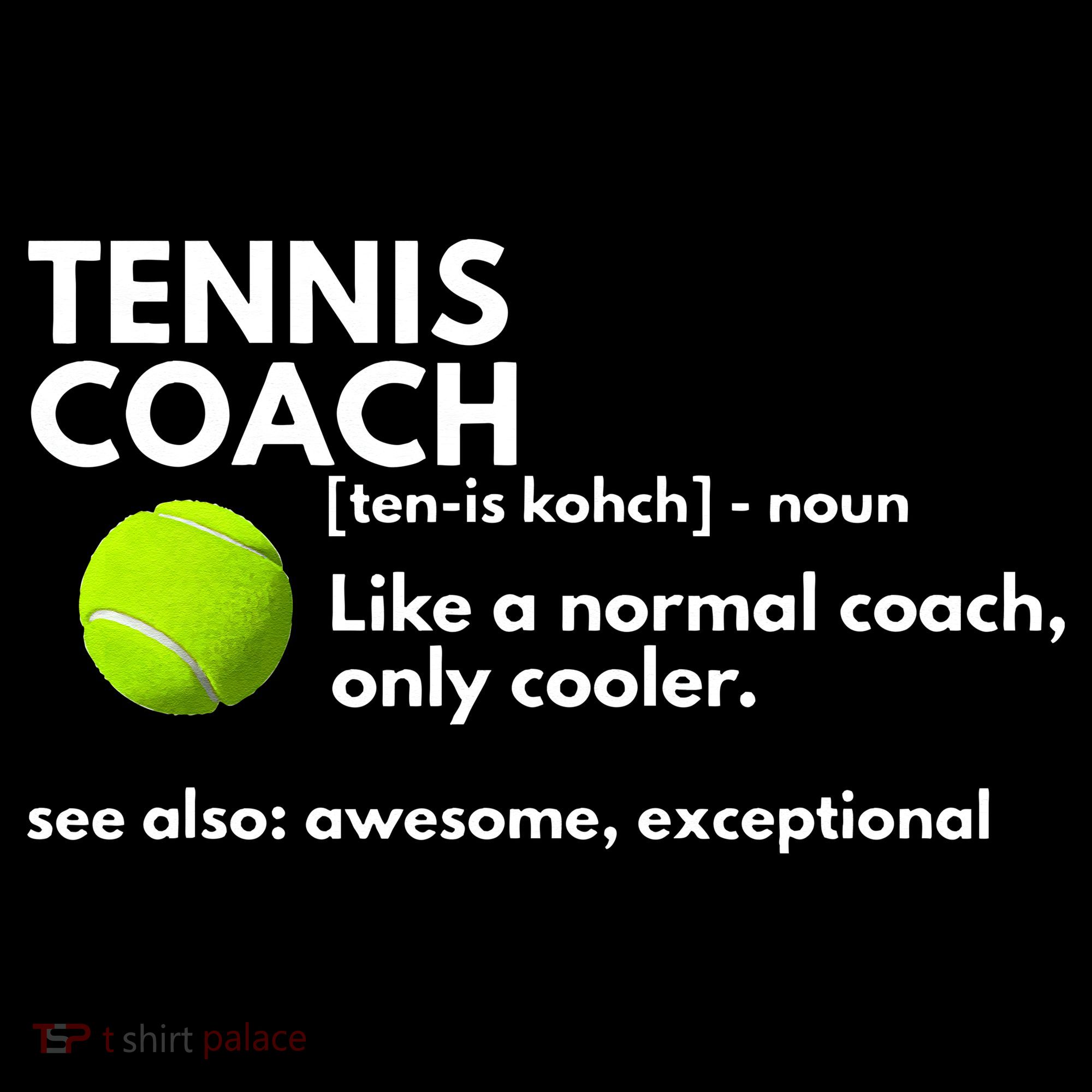 Funny Tennis Coach Definition Coaching Gift Hoodie